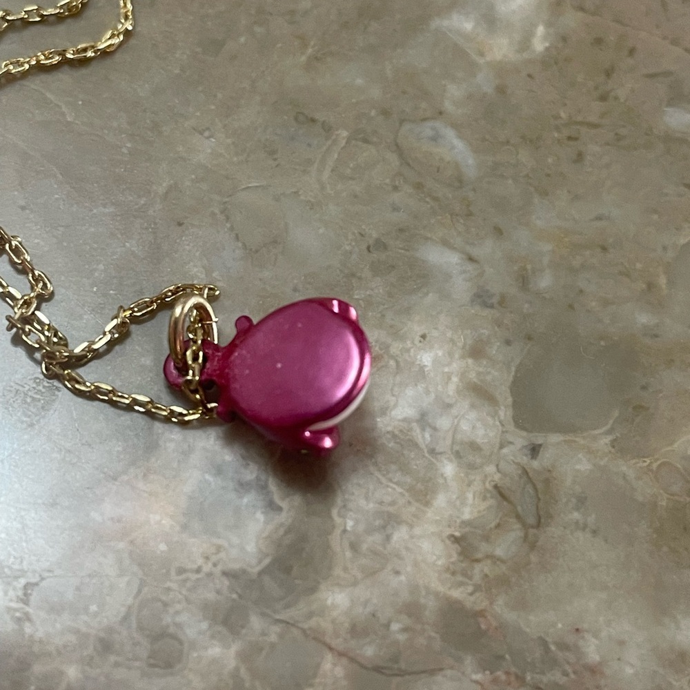Betsey Johnson Pink Ladybug Necklace - Picture 7 of 8